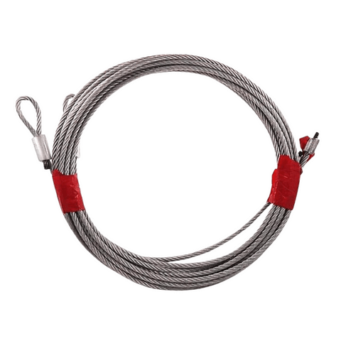 Cable Assembly For Garage Door 7′ High Torsion Spring 8′-6″ (7-DOOR-RED)